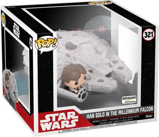 Figurine pop Han Solo dans le Faucon Millenium - 33 cm - Star Wars 7 : Le Réveil de la Force - 1