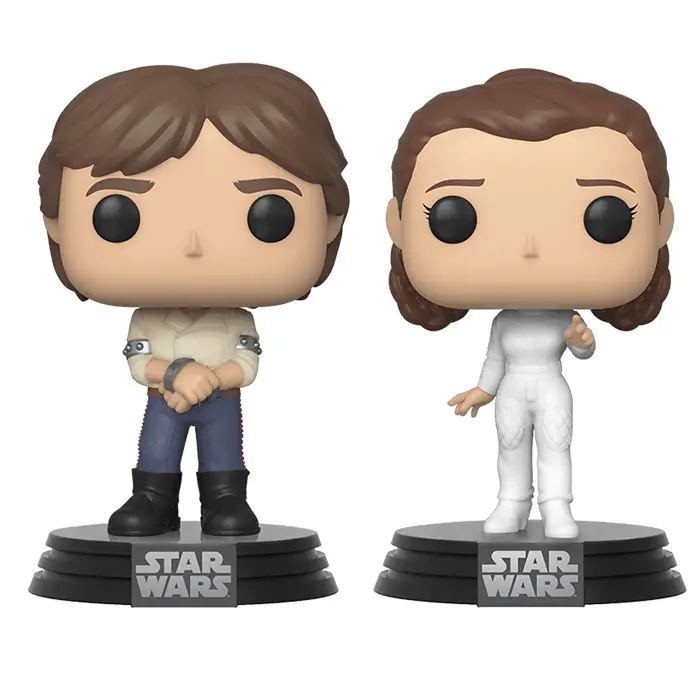 Figurine pop Han Solo & Princess Leia - Star Wars - 1