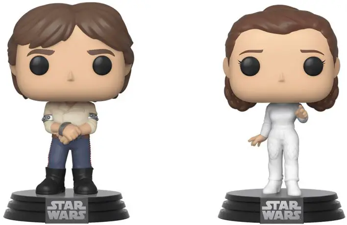 Figurine pop Han Solo & Princesse Leia - 2 pack - Star Wars 5 : L'Empire Contre-Attaque - 2