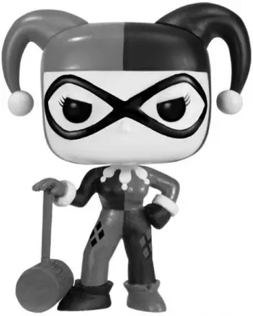 Figurine pop Harley Quinn avec Maillet - Noir et Blanc - DC Super-Héros - 2