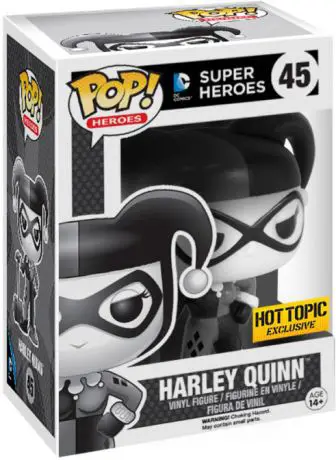 Figurine pop Harley Quinn avec Maillet - Noir et Blanc - DC Super-Héros - 1
