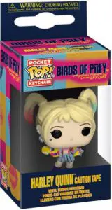Figurine Harley Quinn Ruban de mise en garde – Porte-clés – Birds of Prey et la fantabuleuse histoire de Harley Quinn