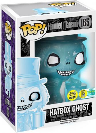 Figurine pop Hatbox Ghost - Pailleté & Brillant dans le noir - Haunted Mansion - 1