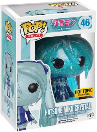 Figurine pop Hatsune Miku Crystal - Pailleté - Vocaloid - 1