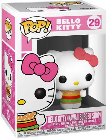 Figurine pop Hello Kitty avec Robe Burger - Sanrio - 1
