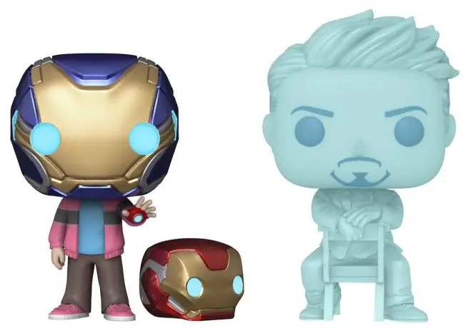 Figurine pop Hologramme Tony Stark et Morgan avec casque - Glow in the Dark - Avengers Endgame - 2