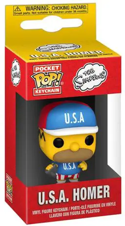 Figurine pop Homer USA - Porte clés - Les Simpson - 1