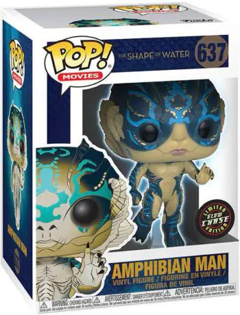 Figurine pop Homme Amphibien - Brillant dans le noir - La Forme de l'eau - 1