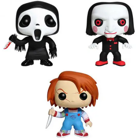 Figurine pop Horror Classics (Ghost Face, Chucky, Billy) - 3 pack - Chucky - 2