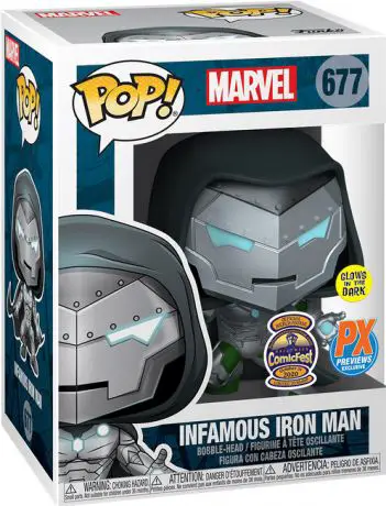 Figurine pop Infamous Iron Man - Brillant dans le noir - Marvel Comics - 1