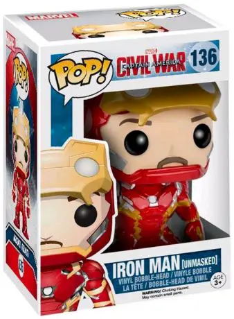 Figurine pop Iron Man - Casque Ouvert - Captain America : Civil War - 1