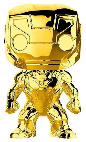 Figurine pop Iron Man - Chrome Or - Marvel Studios - L'anniversaire des 10 ans - 2