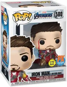 Figurine Iron Man (Je suis Iron Man) – Métallique & Brillant dans le noir – Avengers Endgame- #580
