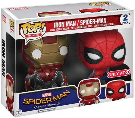 Figurine pop Iron Man & Spider-Man - 2 pack - Spider-Man Homecoming - 1