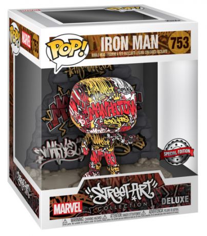 Figurine pop Iron Man Street Art - Marvel Comics - 1