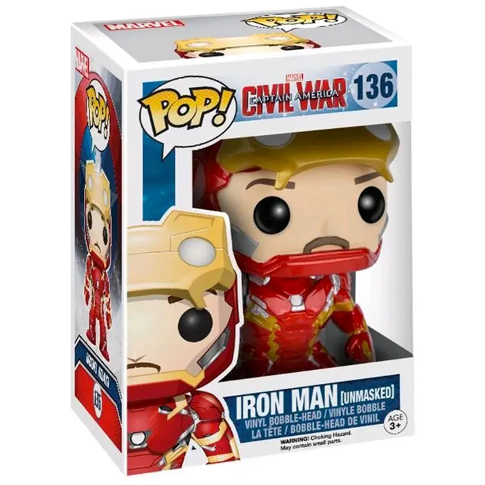 Figurine pop Iron Man Unmasked - Captain America : Civil War - 2