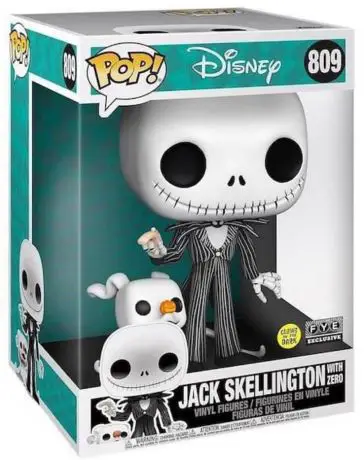 Figurine pop Jack Skellington avec Zéro - Glow in the Dark - L'Etrange Noël De Mr Jack - 1