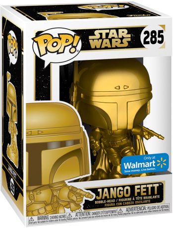 Figurine pop Jango Fett - Métallique Or - Star Wars Exclusivité Walmart - 1