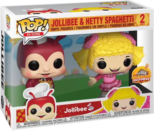 Figurine pop Jollibee & Hetty Spaghetti - 2 pack - Icônes de Pub - 1