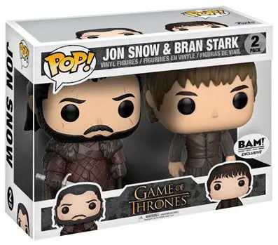 Figurine pop Jon Snow & Bran Stark - 2 Pack - Game of Thrones - 1