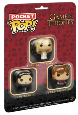 Figurine pop Jon, Tyrion & Dany - 3 pack - Pocket - Game of Thrones - 1