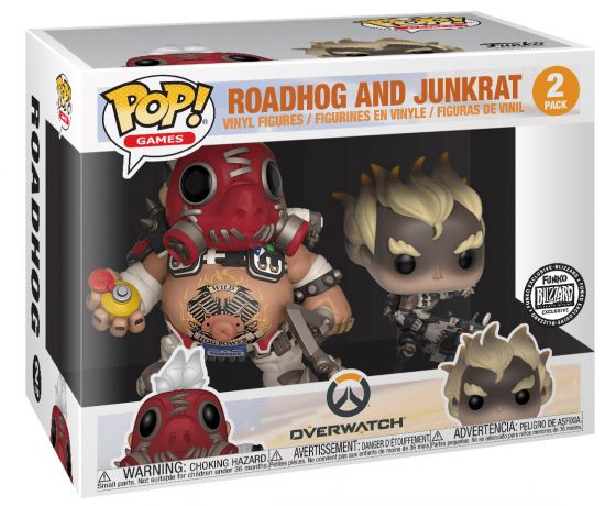Figurine pop Junkrat & Roadhog Skin de prisonnier - 2 pack - Super sized - Overwatch - 1