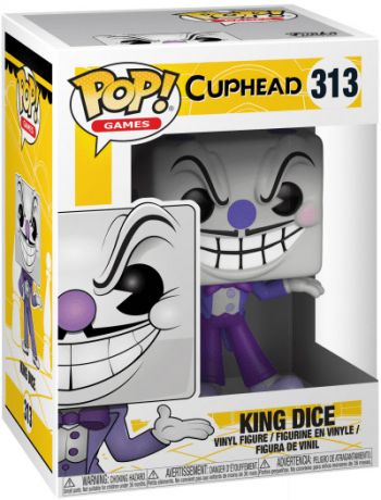 Figurine pop King Dice - Violet - Cuphead - 1
