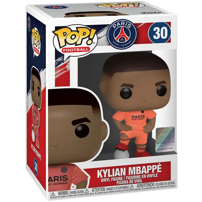 Figurine pop Kylian Mbappé maillot orange - Paris Saint-Germain - 2