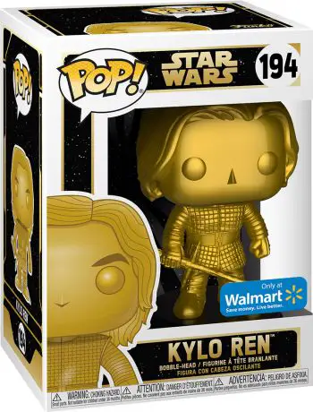 Figurine pop Kylo Ren - Métallique Or - Star Wars Exclusivité Walmart - 1