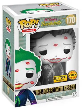 Figurine pop Le Joker - Bisous - Noir et Blanc - DC Comics Bombshells - 1