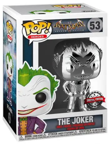 Figurine pop Le Joker chrome - Batman Arkham Asylum - 1
