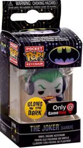 Figurine Le Joker (Gamer) – Brillant dans le noir & Porte-clés – Batman