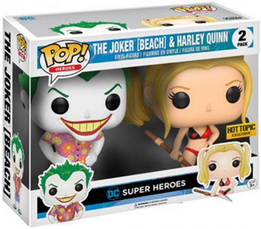 Figurine pop Le Joker & Harley Plage - 2 pack - DC Super-Héros - 1