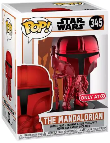 Figurine pop Le Mandalorien - Métallique Rouge - Star Wars The Mandalorian - 1