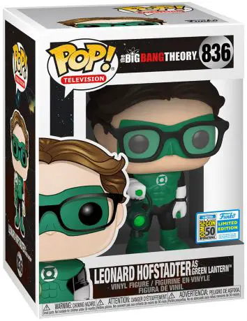 Figurine pop Leonard Hofstadter déguisé en Green Lantern - The Big Bang Theory - 1