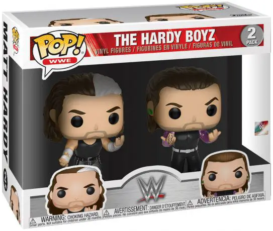 Figurine pop Les Hardy Boyz - 2 Pack - WWE - 1