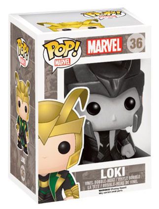 Figurine pop Loki noir et blanc - Marvel Comics - 1