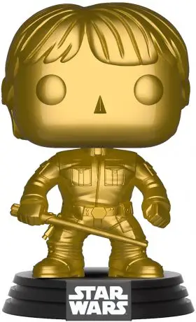 Figurine pop Luke Skywalker - Métallique Or - Star Wars Exclusivité Walmart - 2