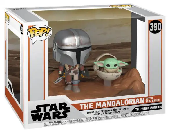 Figurine pop Mandalorien avec l'Enfant - Star Wars The Mandalorian - 1