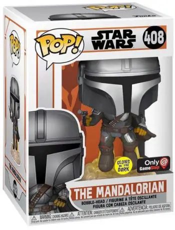 Figurine pop Mandalorien - Glow In The Dark - Star Wars The Mandalorian - 1
