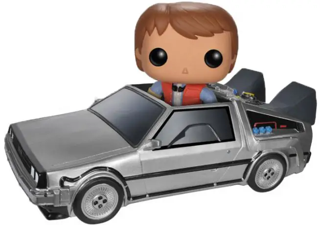 Figurine pop Marty McFly dans DeLorean - Retour vers le Futur - 2