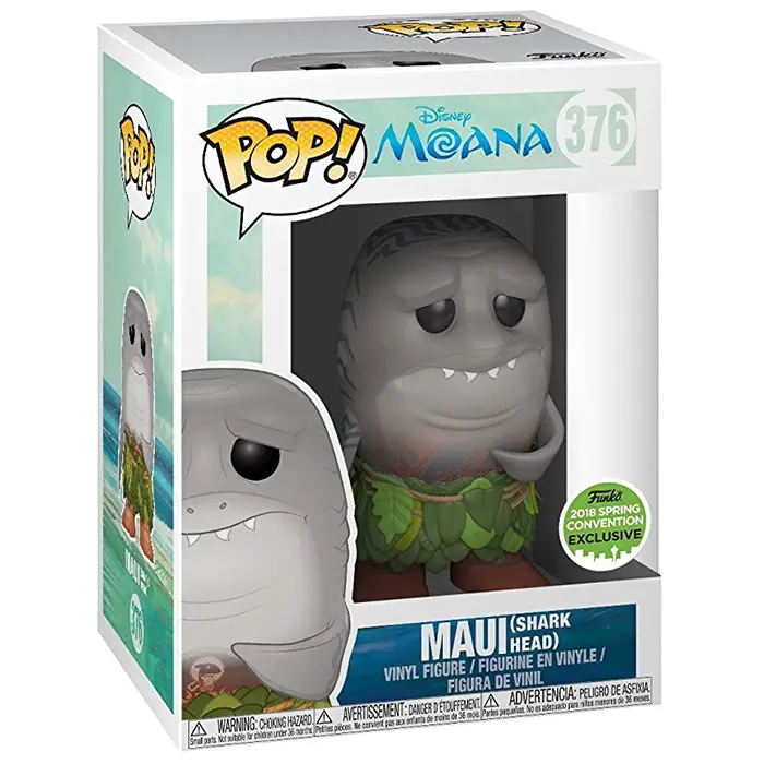 Figurine pop Maui shark head - Moana - Vaiana - 2