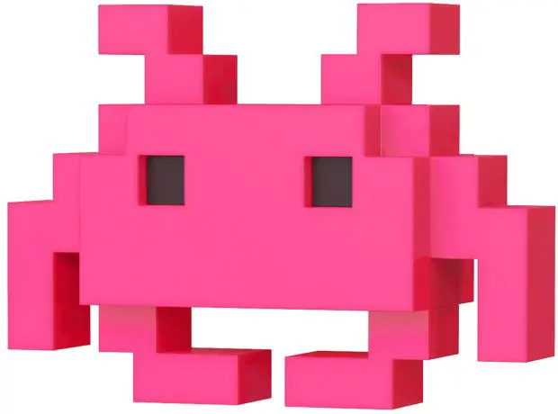 Figurine pop Medium Invader Rose - 8-bit - Space Invaders - 2