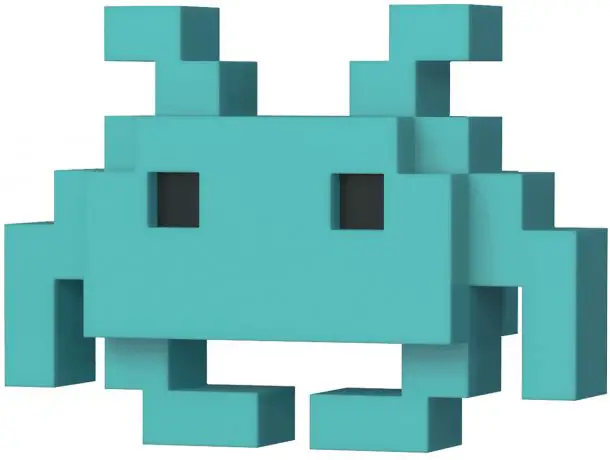 Figurine pop Medium Invader Turquoise - 8-bit - Space Invaders - 2