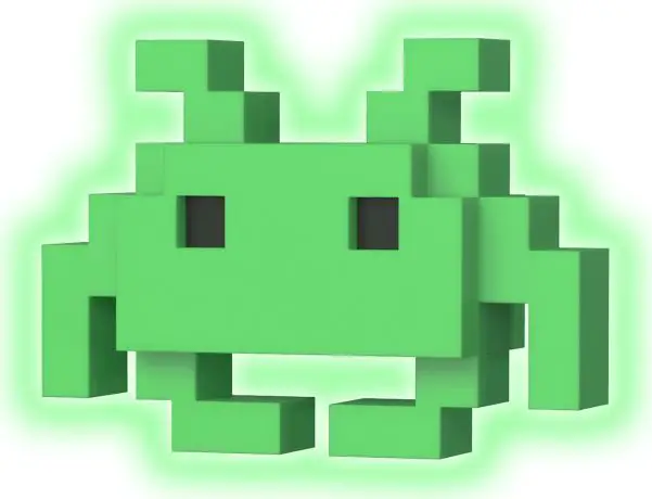 Figurine pop Medium Invader Vert - Brillant dans le noir & 8-bit - Space Invaders - 2