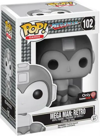 Figurine pop Mega Man: Retro - Noir & Blanc - Mega Man - 1