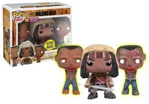 Figurine Michonne et ses zombies – Glow in the Dark – The Walking Dead