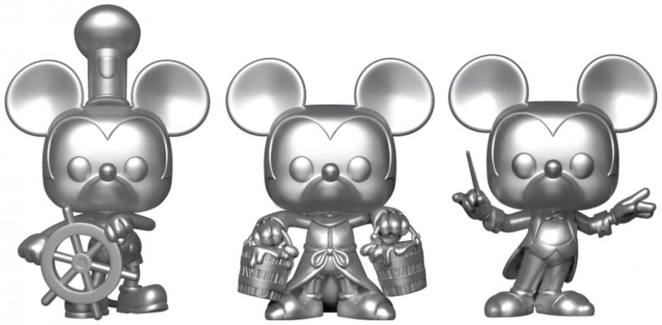 Figurine pop Mickey Mouse 90' - Argent - 3-Pack - Mickey Mouse - 90 Ans - 2