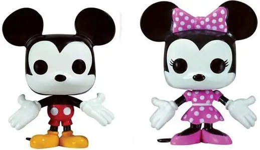 Figurine pop Mickey Mouse & Minnie Mouse - 2 pack - Disney premières éditions - 2