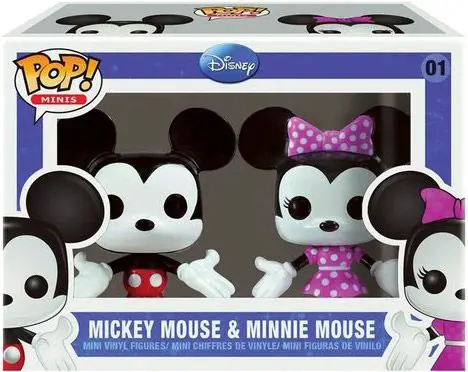 Figurine pop Mickey Mouse & Minnie Mouse - 2 pack - Disney premières éditions - 1